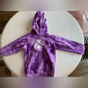 Purple-Railroad pub and pizza hooded sweatshirt barely worn.